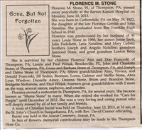 Stone, FlorenceM